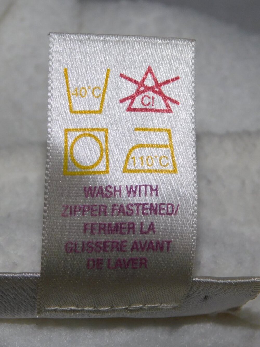 VTG Carroll Reed White Fleece Embroidered Pink Rose Full Zip Vest Womens L - Picture 7 of 9
